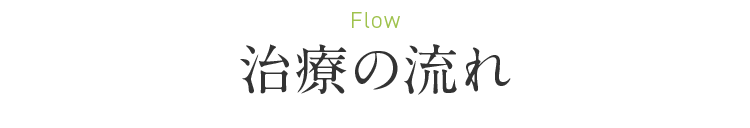 Flow 治療の流れ